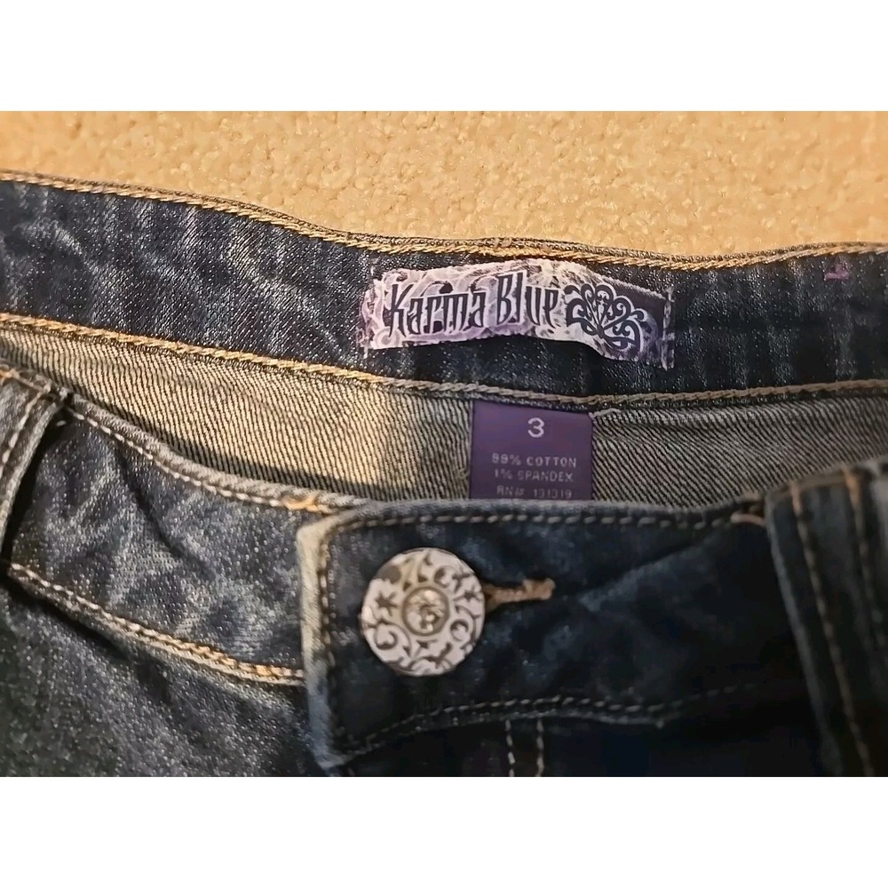 Lot Of 3 Shorts aeropostale  Karma Blue Wallflower womens Size 3 / 4 - Picture 3 of 16